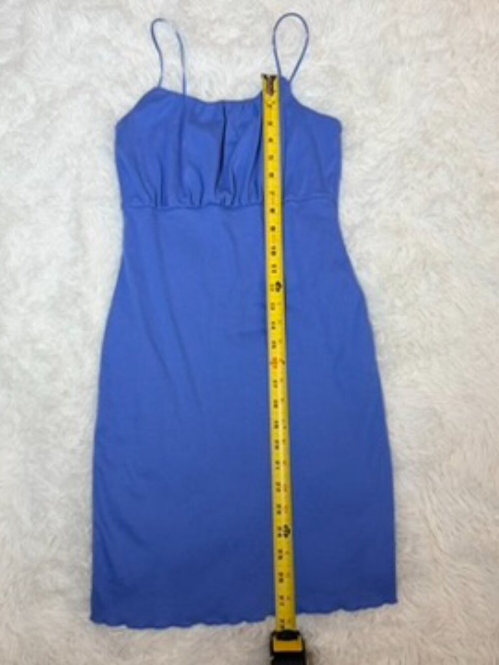 Blue Mini Dress Y2K Bodycon Ruched Strappy Wild Fable S - Picture 10 of 11